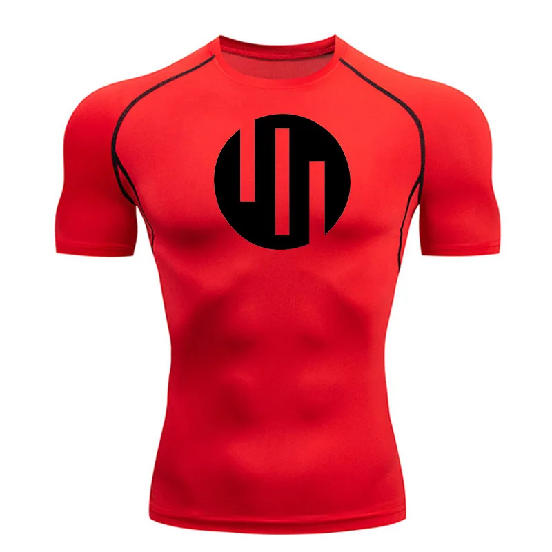 Running T Shirt Men Short Sleeve Compression 4XL