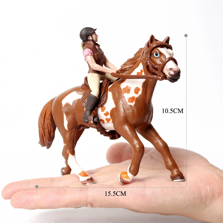 Horse Playset Animal Figurines - Equestrian Adventure Toy Set