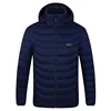 Four-control 21-zone constant temperature electric cotton-padded jacket for men in winter with USB chargingwarm and heated hood 3