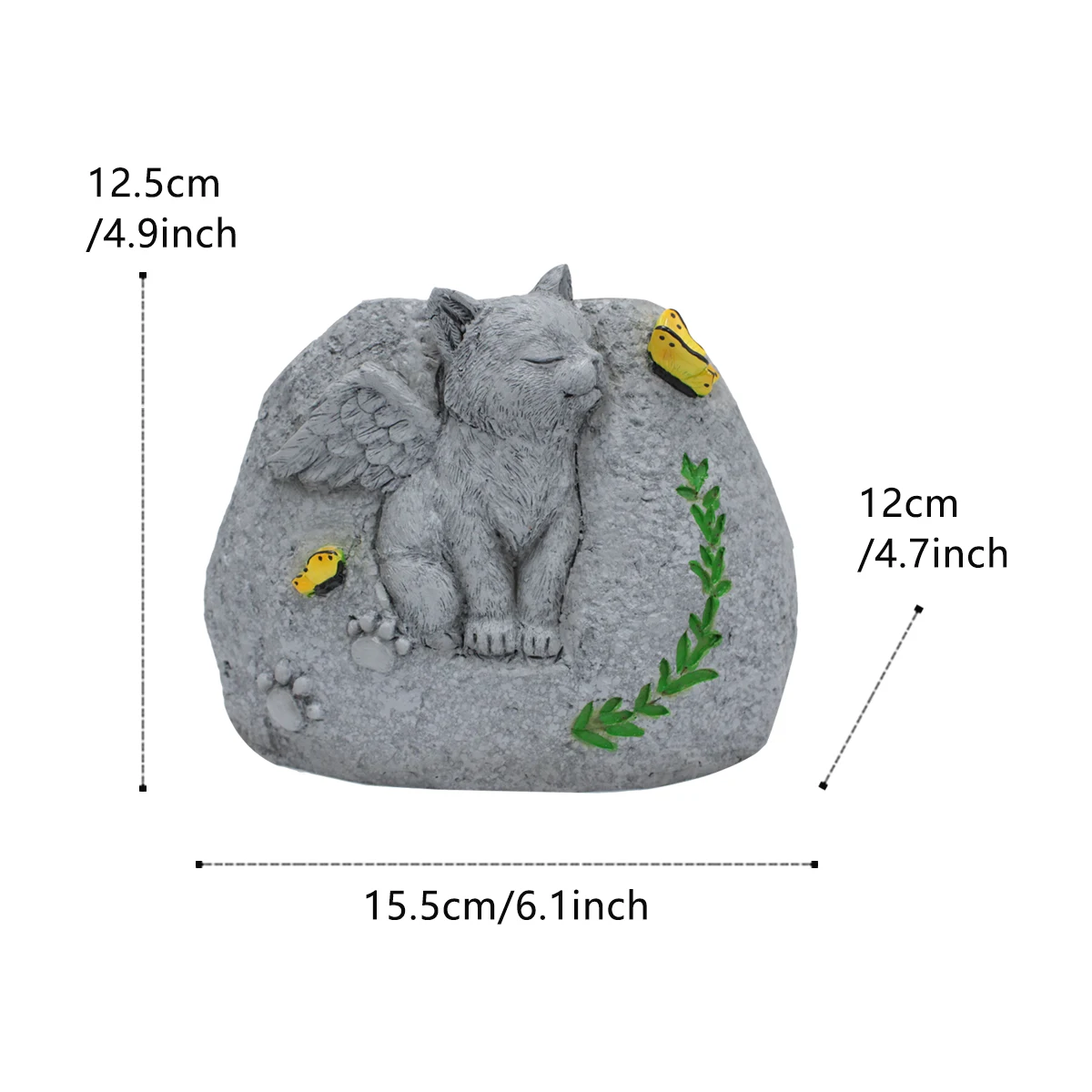 1 cat flowerpot monument, cat loss monument, ashes urn, suitable for lovers