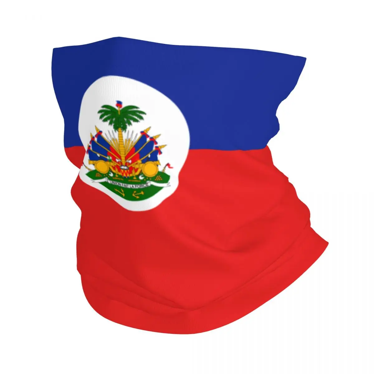 

Flag Of Hait Bandana Neck Gaiter Printed Balaclavas Wrap Scarf Multi-use Headband Riding Unisex Adult Windproof