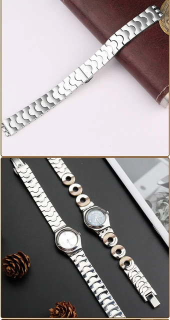 ZXF Cinturino Orologio, 12/14/16/18/20 / 22MM Guarda La Banda Di Orologi In Metallo In Acciaio Inox Orologio Da Orologio Da Donna Con Cinturino Da Uomo Braccialetto - Foto 8