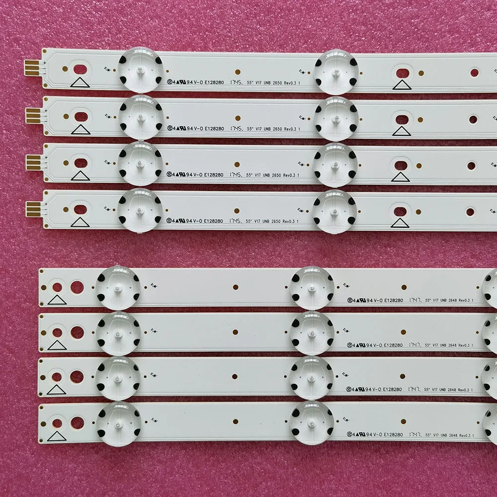새로운 오리지널 LED 백라이트 스트립 55인치 V17 UNB 2647 2648 2649 2650 Rev0.3 1 호환 D550DUN TKB1/TKB2 HK55TKB2