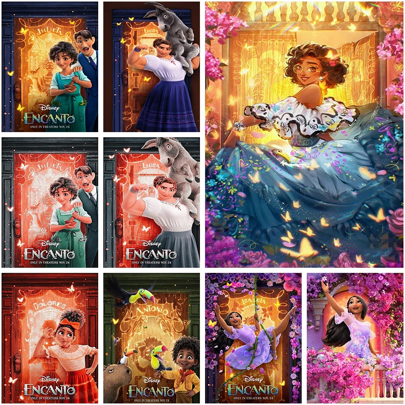 DIY 5D Disney Encanto Diamond Painting Kits for Kids Cartoon Fantasy  Princess Full Drill Diamonds Embroidery Mosaic Handicrafts| | - AliExpress