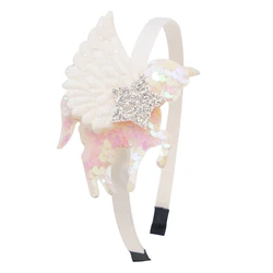 Whimsical Sequin Unicorn Hairbands with Wings (1)
