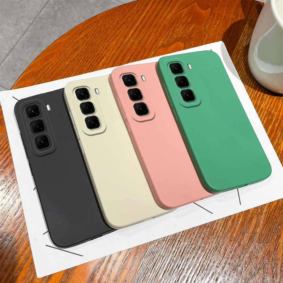 Candy Color Soft Liquid Silicone Phone Case Cover