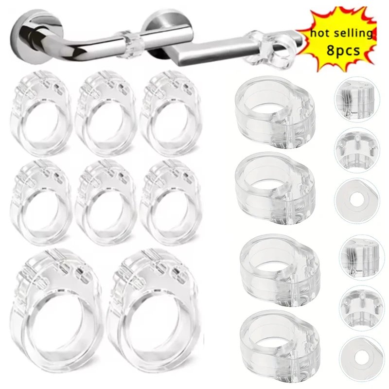 Transparent Doorstop Door Handle Wall Protection