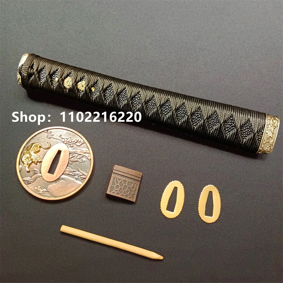 

A Set Nice Handle Tsuka Alloy Handguard Tsuba Guard Fuchi Kashira Menuki Habaki Seppa For Japanese Katana Samurai Sword Fittings