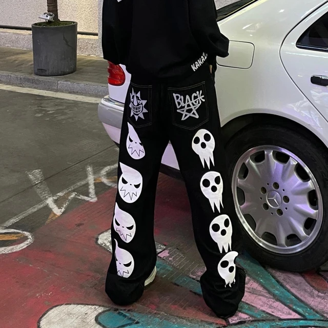 Y2K cargo pants women 2023 new ins fashion Harajuku trend jeans women  models printed casual streetwear