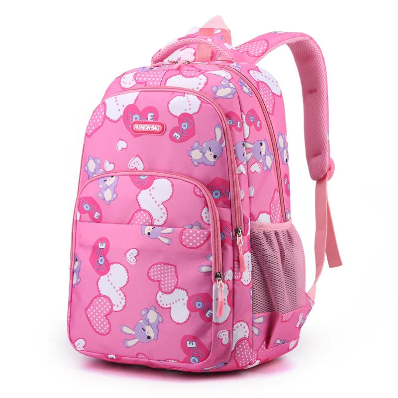 Teenage Boys Girls School Bag with Rainbow Shoulder Strap & Cute Pony  Pendant Student Book Bag Children's Waterproof Backpacks Kids Schoolbags  Mochilas