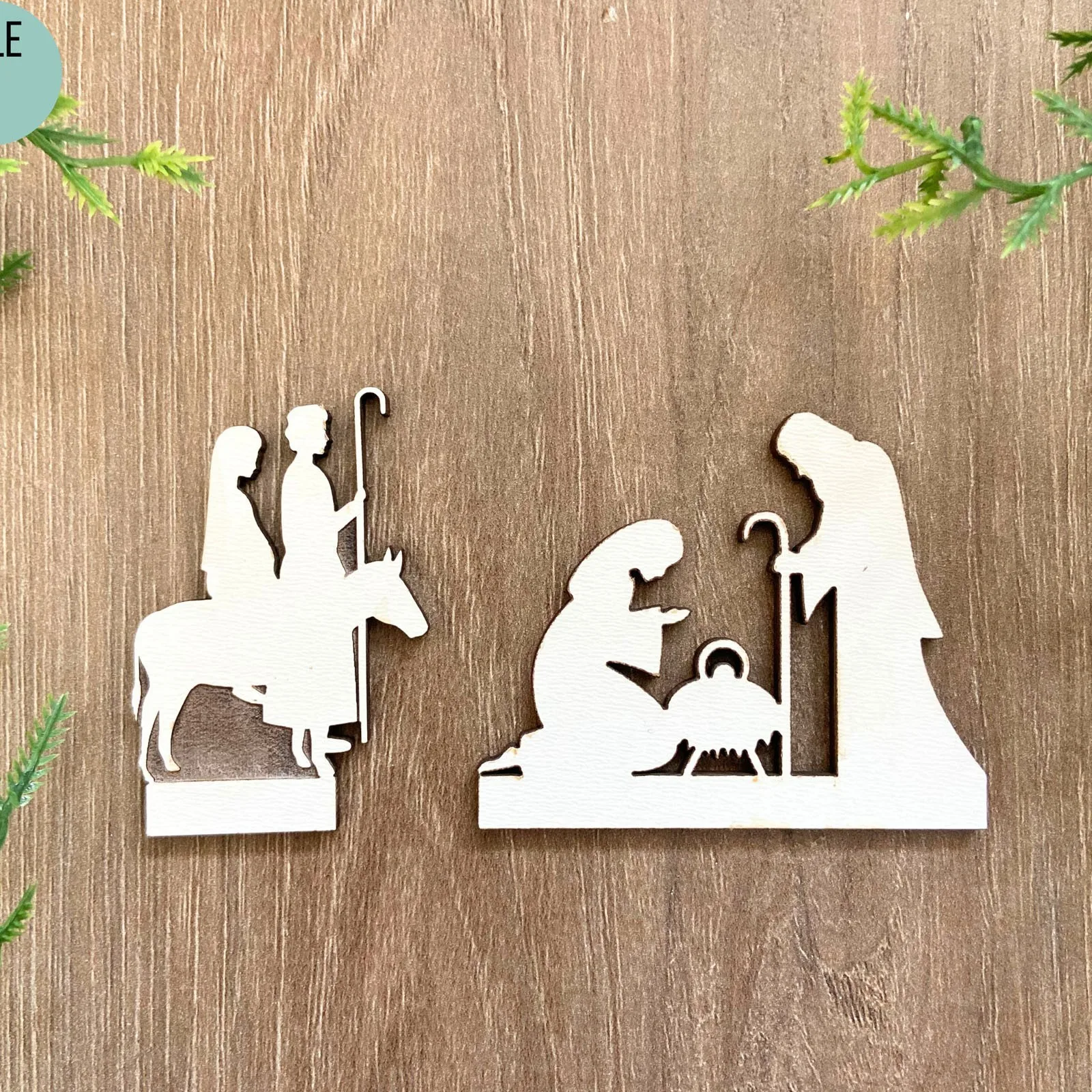 Wooden Nativity Advent Calendar Christmas Countdown Sign Jesus Religious Holiday Decor Christ Centered Christmas Decoration