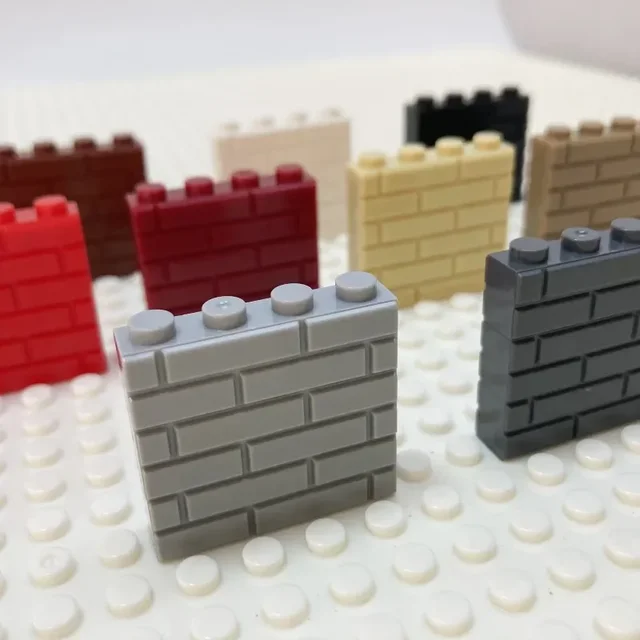 120Pcs Building Block Simulation City Wall Brick Building Block Model Building Accessories Castle Construction Children's Toys 1