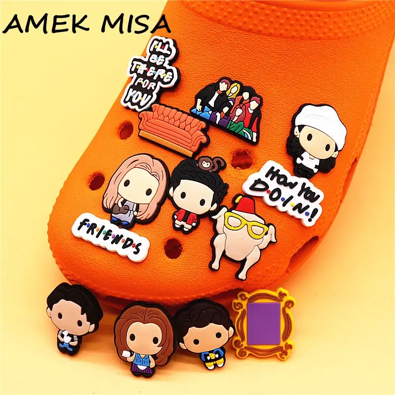 1 Pcs Old Friends Shoes Accessories Shoe Decorations Garden Shoes Upper Decorations Clogs Pins Unisex Fun Gifts shoe charms shoe decorations garden shoe accessories