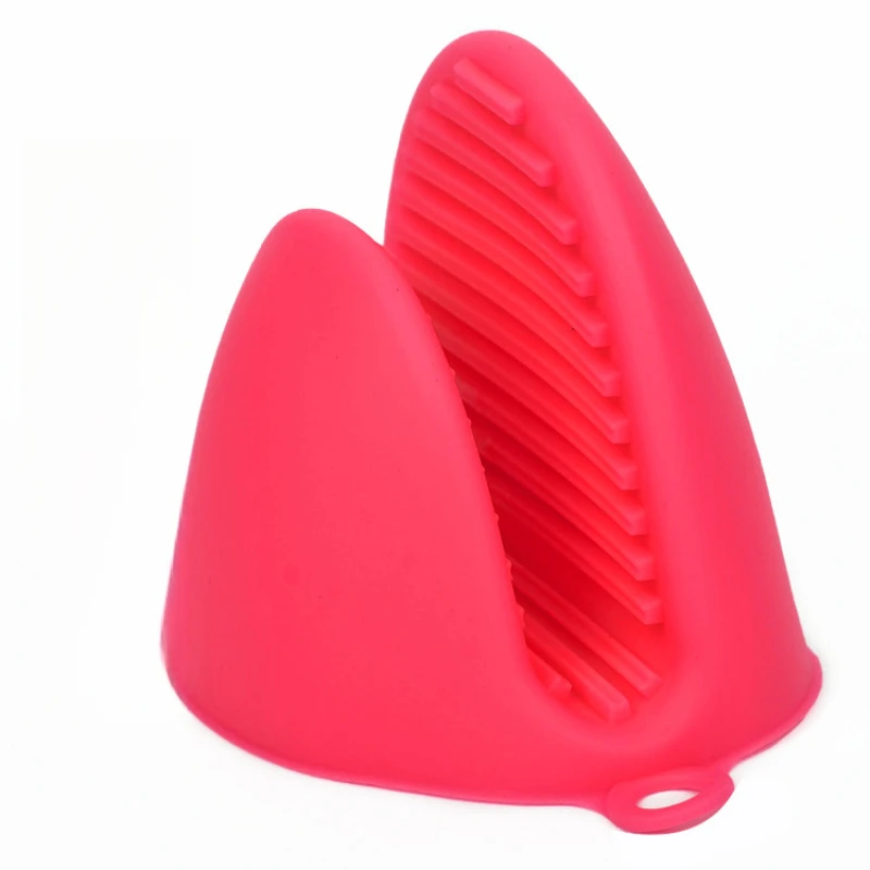 Kitchen Silicone Insulated Soup Pot Clip Ear Tips Anti Slip Butterfly Gloves Oven Mitts Silicone Heat-resistant Hand Clip