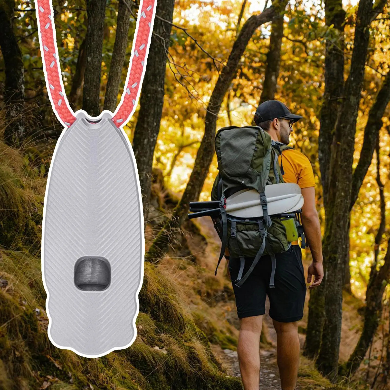 Safety Whistle Titanium 120db Loud Whistle Camping Tool For Lifeguard Security Rescue Fishing Sailing Kayaking Adventure Travel