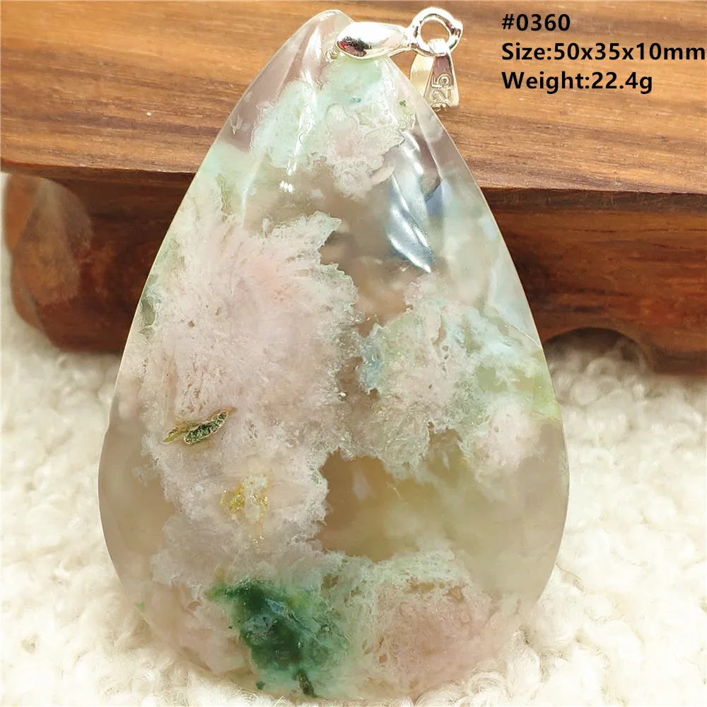Natural Cherry Agate Gemstone Pendant Jewelry Oval Beads Water Drop Women Men Orange Red Agate Necklace Stone