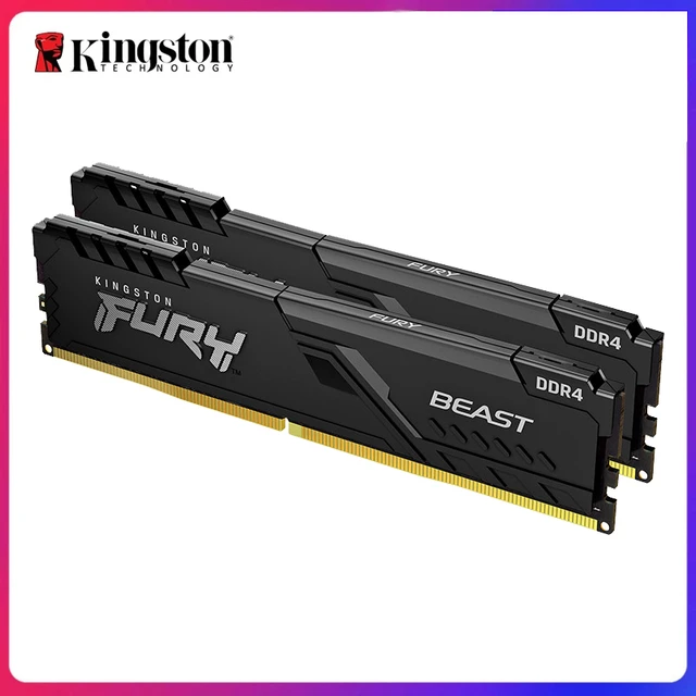 KINGSTON-Barrette de RAM HyperX FURY 233 DDR4 32 Go ou 16 Go ou 2400 Go ou  2666MHz, module de mémoire interne pour ordinateur de bureau gamer, 3200  broches, format DIMM - AliExpress