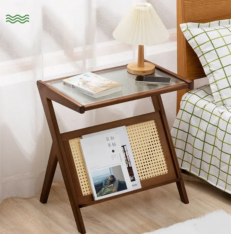 For Bamboo Japanese Simple Coffee Table Rack Home Bedroom Bedside Table Sofa Side Debris Organizing Rack