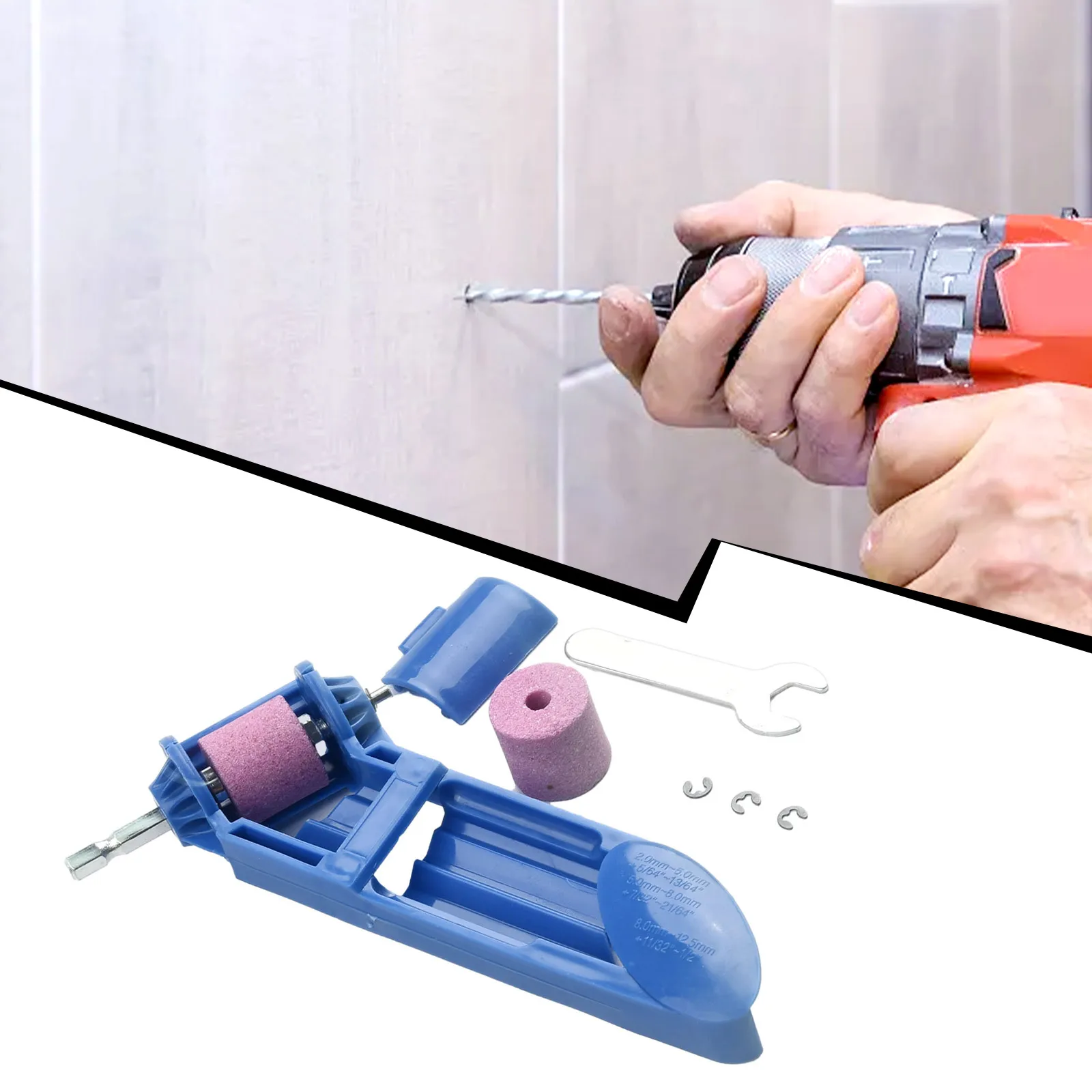 

1 комплект 2-12,5 мм портативная АБС-дрель точилка шлифовальная полировка Электрический Ручной пневматический шуруповерт инструменты аксессуары