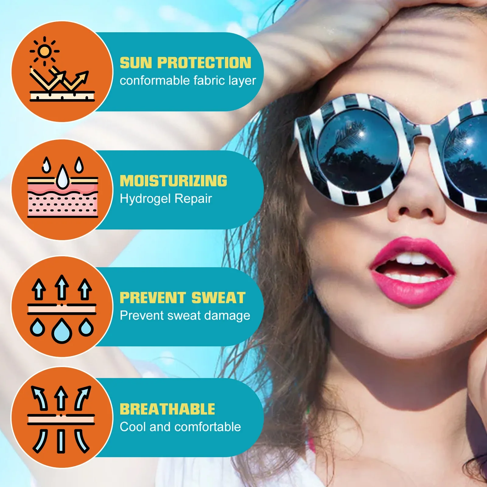 Scarf Sun UV Protection For Women For Men Summer Outdoor Sunscreen Mask Ice Silk Face Scarf Sunscreen Veil Anti-uv Face Cover