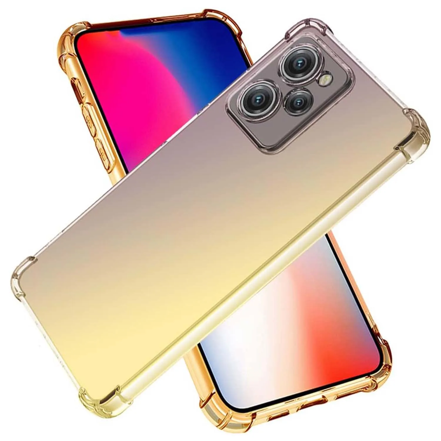 Custodia Antiurto Per Poco X5 Pro X4 Gt X3 Pro X3 Nfc X5 X3 Cover Morbida Trasparente A Colori Sfumati Per Poco X4 Pro 5G