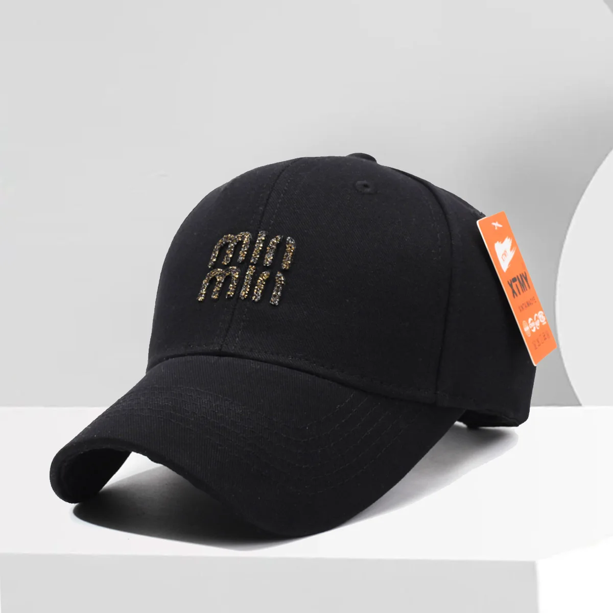 Unisex Minmin Embroidery Baseball Caps Spring Autumn Outdoor Adjustable Casual Hats Sunscreen Hat