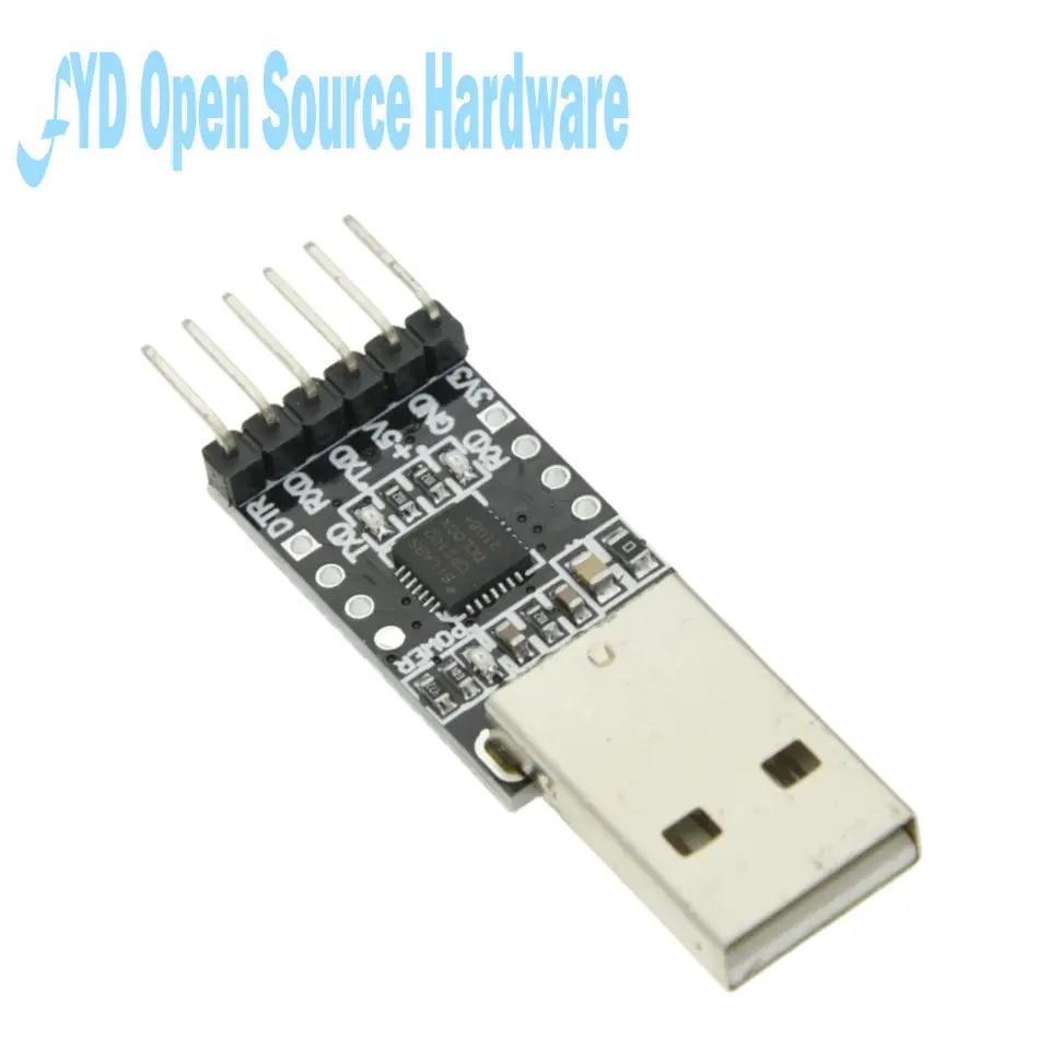 CP2102 USB to TTL UART Module 6-Pin 3.3V 5V Serial Converter for Arduino ESP8266 STM32 MCU Programming image 4