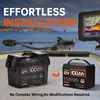 Humsienk 12V 100Ah Built-in 100A BMS Lithium Iron Phosphate Battery Packs For RV/ Vans/ Trolling Motor/ Golf Cart/ Camping 4