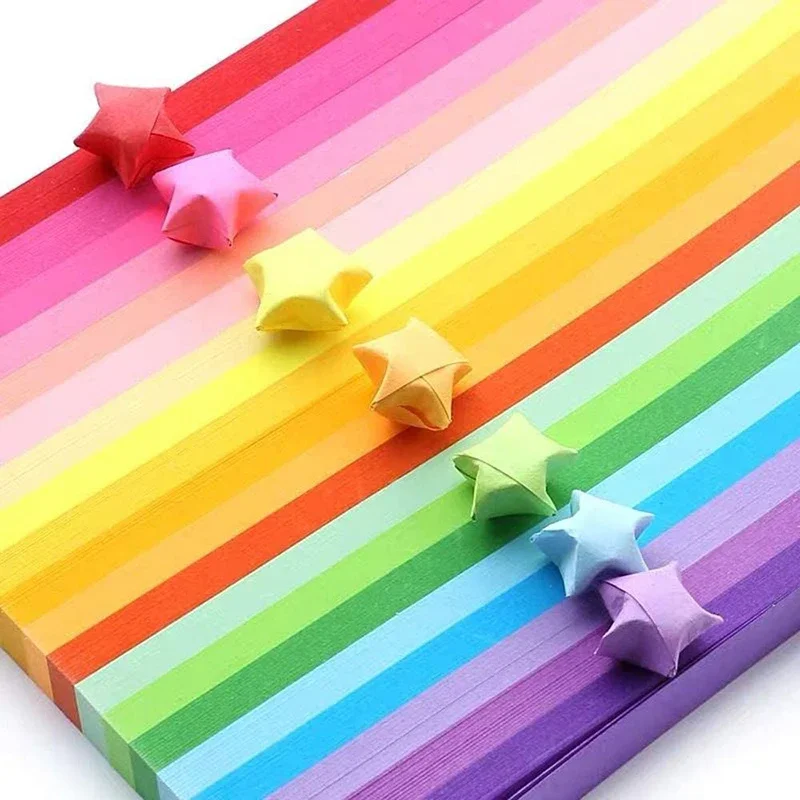 Lucky Star Paper Strips - Origemi Glow Stars, DY Paper Vouwen | 8,27 x