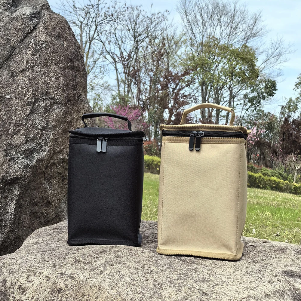 Fuel Cylinder Storage Bag 600D Oxford Cloth Butane Fuel Canister Cover Handle Gas Tank Protective Bag Outdoor Camping