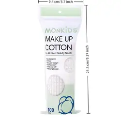 Ultra - Soft Double - Sided Cotton Makeup Remover Pads - Pack of 100 (Onesize)