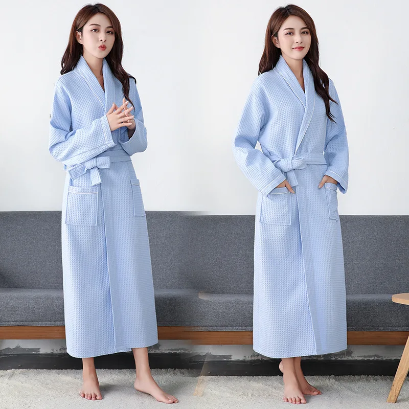 Men Women Couple Nightgown Hotel Bathrobes Cotton Bath Robe Water Sucking Nightrobe Sleepwear Home Bathrobe Hotel Robe women sleepwear sleepwear pajamas cotton bathrobe