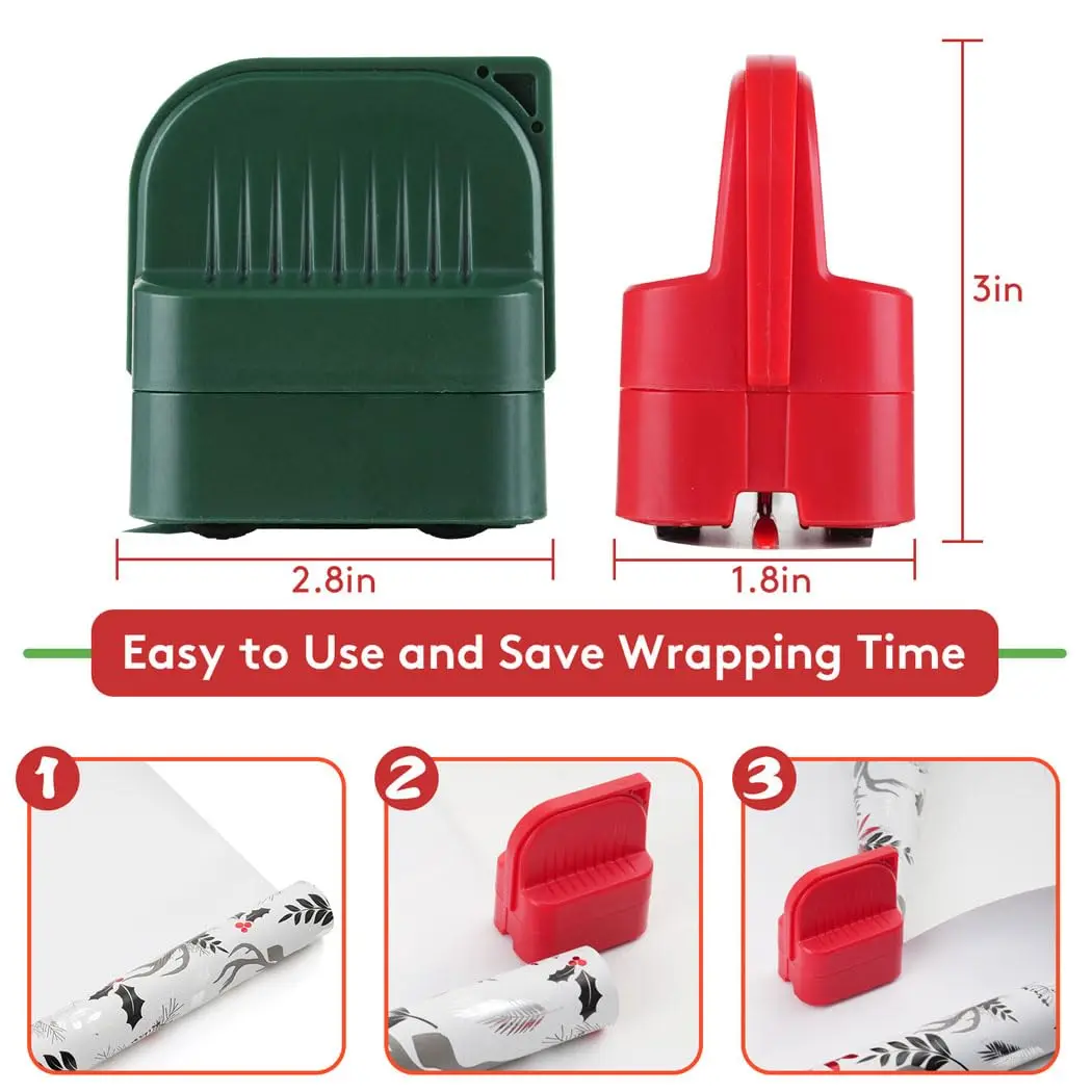 Wrapping Paper Cutter 2 piece with 2 interchangeable blades