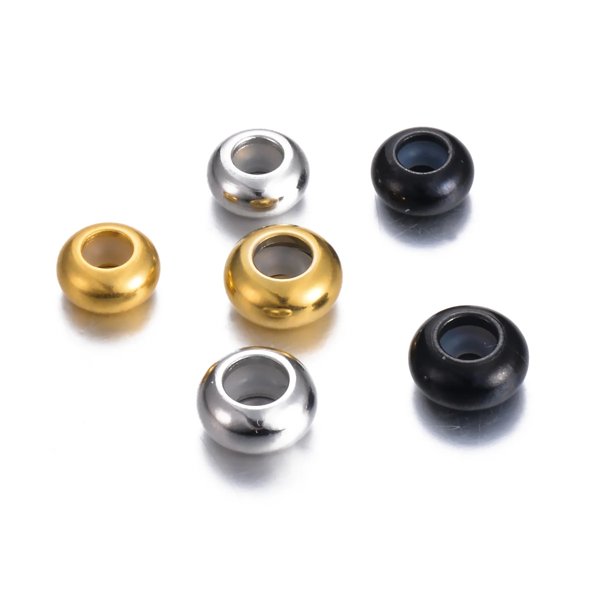 Lovans 925 Sterling Silver 2Pcs Rubber Spacer Stopper Bead For Lovans 925 Sterling Silver 2Pcs Rubber Spacer Stopper Bead For