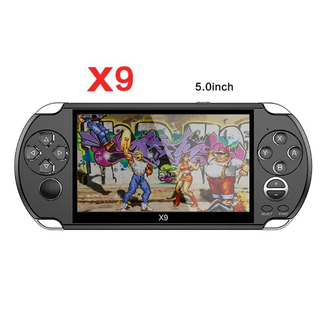 X1/X9/X12 Handheld Game Console Portable Handheld Nostalgic GBA/NES Video Game 5 Inch Large Screen Handheld 
