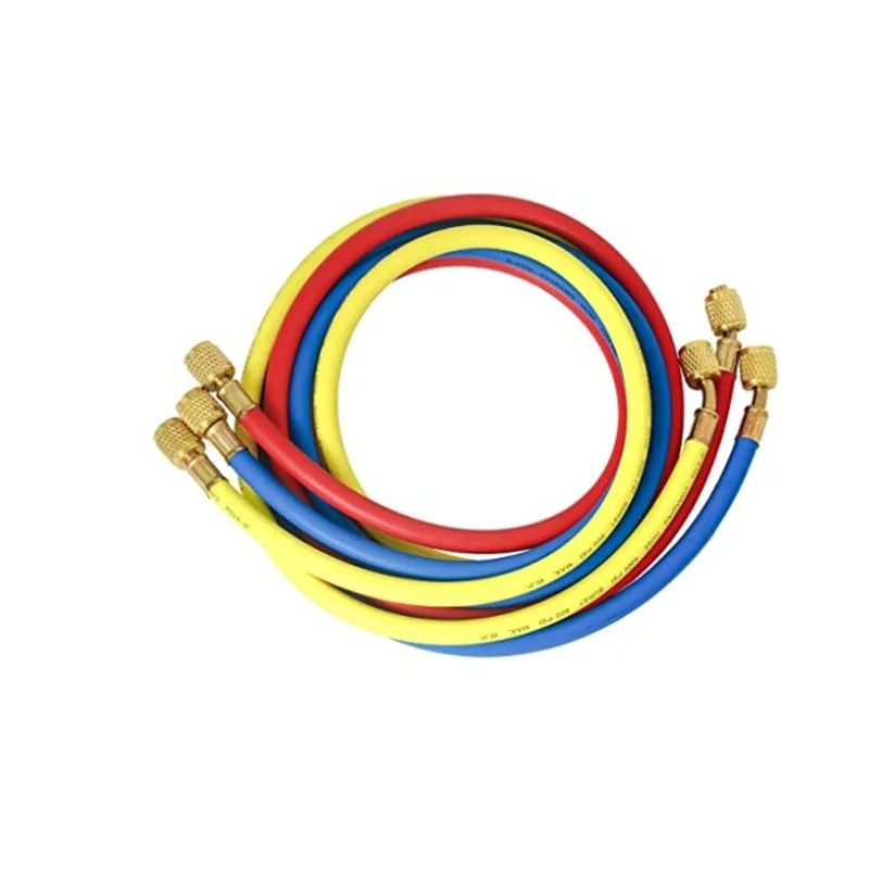 Refrigerant Hose 1/4 Sae 3000psi Refrigerant Charging Hose for R134a R404a R12 R22 Air