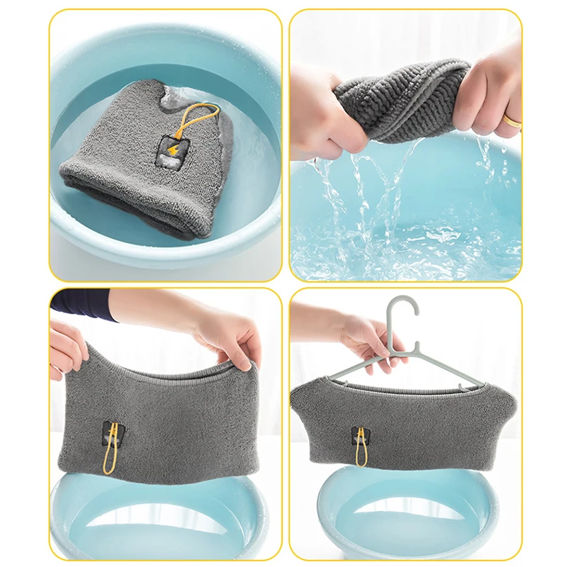 Winter Universal Warm Toilet Seat Cover Washable Bathroom Accessories Knitted Solid Color O-shaped 1Pcs