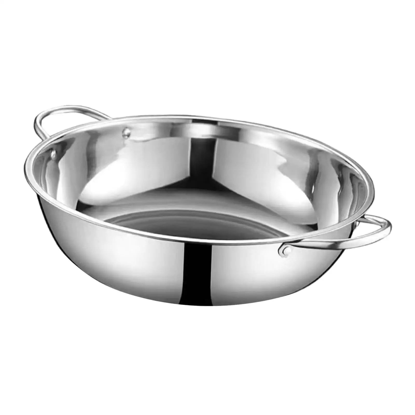 Stainless Steel Hot Pot for Induction Cooker Shabu Shabu Pot Kitchen Cookware for Thanksgiving Celebrations Kitchen Barbecue Stainless Steel Hot Pot for Induction Cooker Shabu Shabu Pot Kitchen Cookware for Thanksgiving Celebrations Kitchen Barbecue