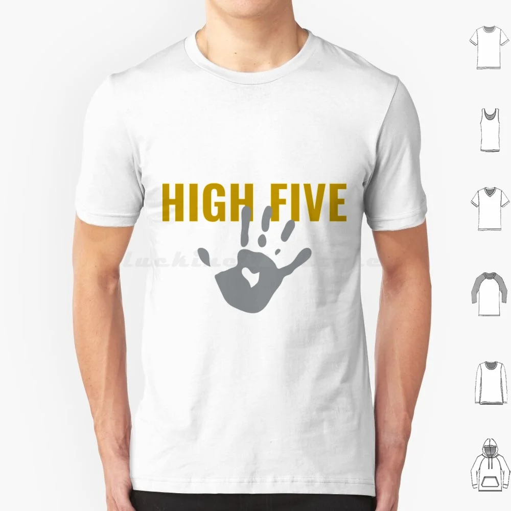 Hi Five T Shirt Big Size 100% Cotone Seinfeld Jerry Seinfeld Kramer George 90S Sitcom Funny Tv Elaine Benes Elaine Festus