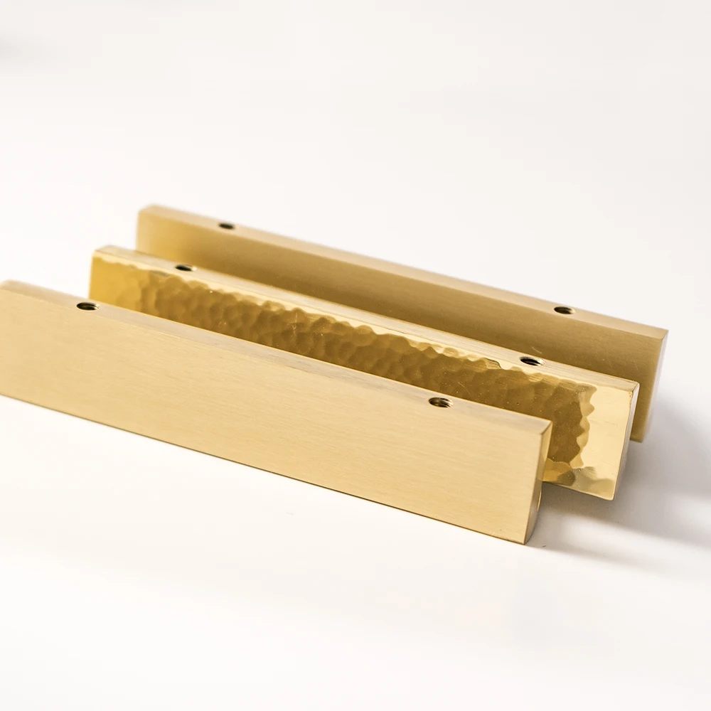 Solid Brass Drawer Puxa, semi-circular forma móveis