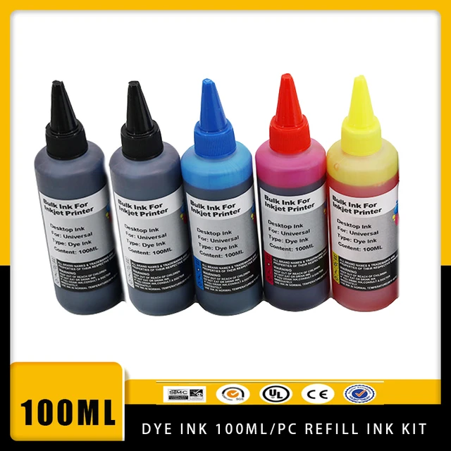 For HP 301 302 304 305 Xl Printer Dye Ink for HP301 Deskjet 2540 2050 2510  2620 2630 2632 5030 5020 3720 3730 Refill kit