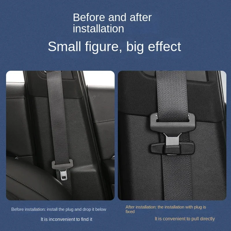 2PCS Universal Strong Car Safety Belt Protection Clip Plastic Seat Belt Clamp Buckle Adjustment Lock Fastener Car Accessories