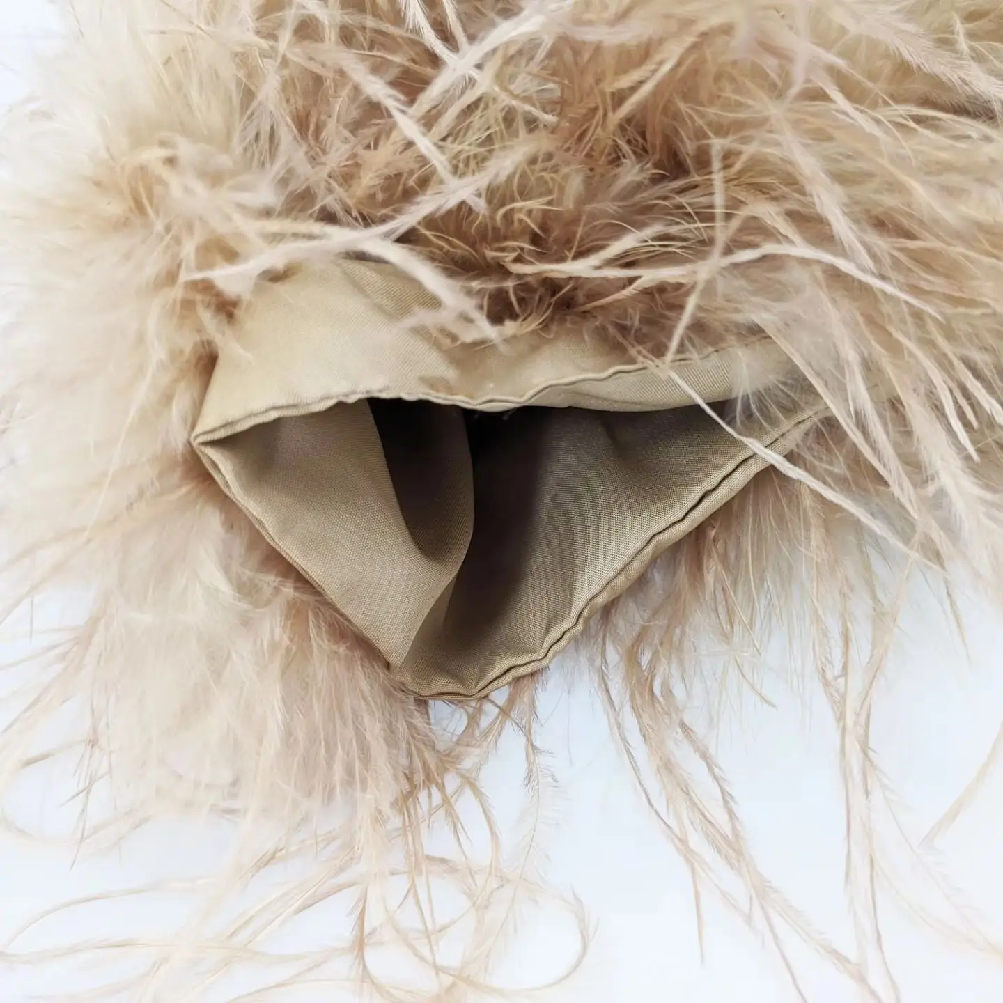 女性のための天然ダチョウの羽のミニスカート,伸縮性のあるウエスト