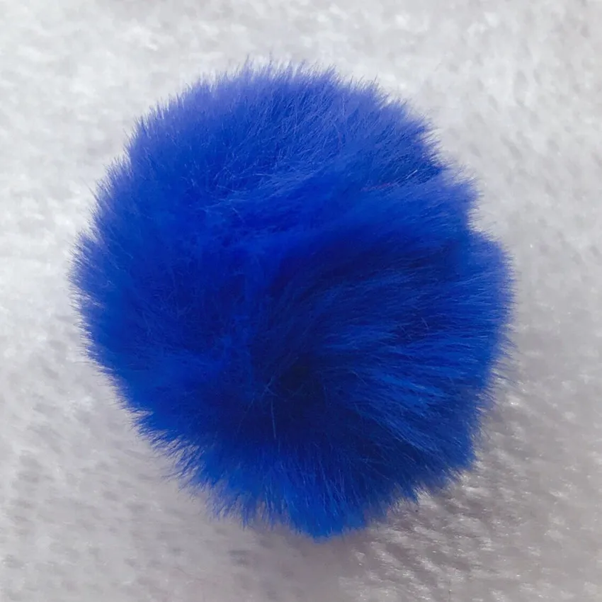 5 stücke flauschige weiche Pompon Plüsch Pompons Plüsch Bälle 3cm DIY Pom Poms Ball gefälschte Furball DIY Schmuck Keychan machen – Detail 3