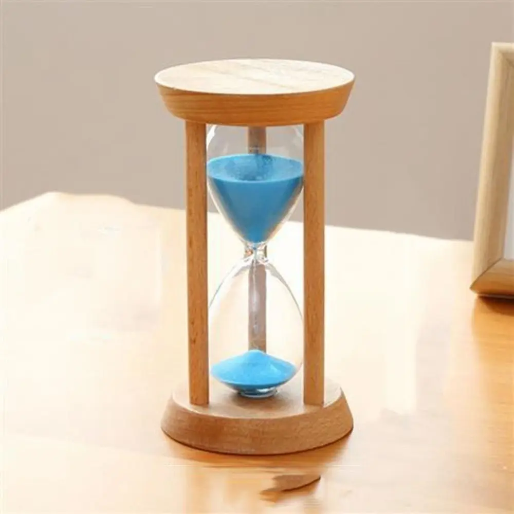 Description Picture 5 of item1/3/5 Minutes New Wooden Hourglass Mini Desktop Decoration Sand Clock Creative Timers Sandglass Hourglass Kitchen for Kids Gift