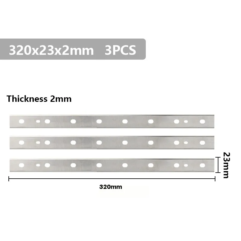 XCAN 목공 대패 블레이드, DW734 전기 대패 나이프 블레이드, 3 개, 320,330mm