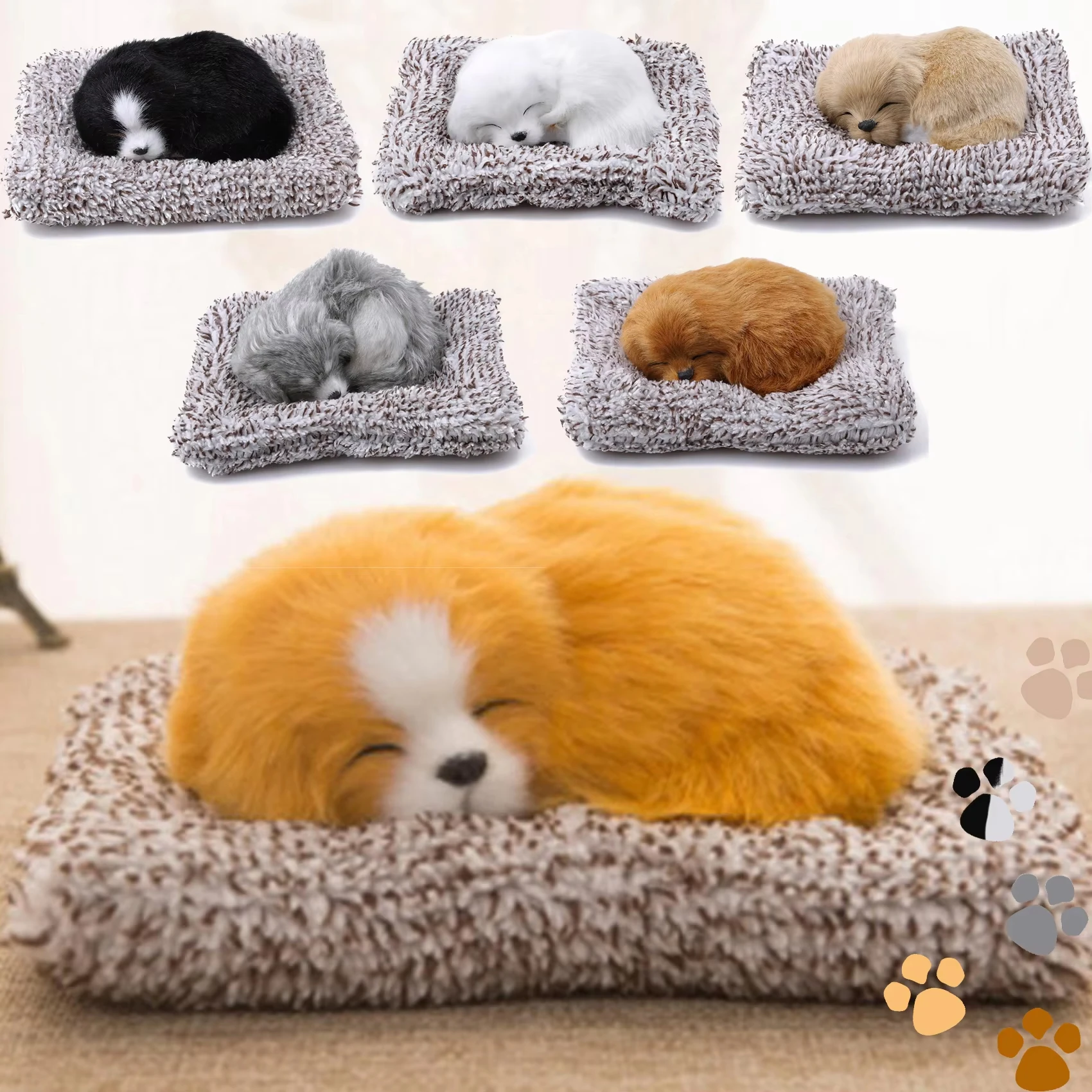 Stuffed Toys Lovely Simulation Animal Labrador/Husky Doll Plush Sleeping Dogs Toy Kids Toy Decorations Birthday Gift Children