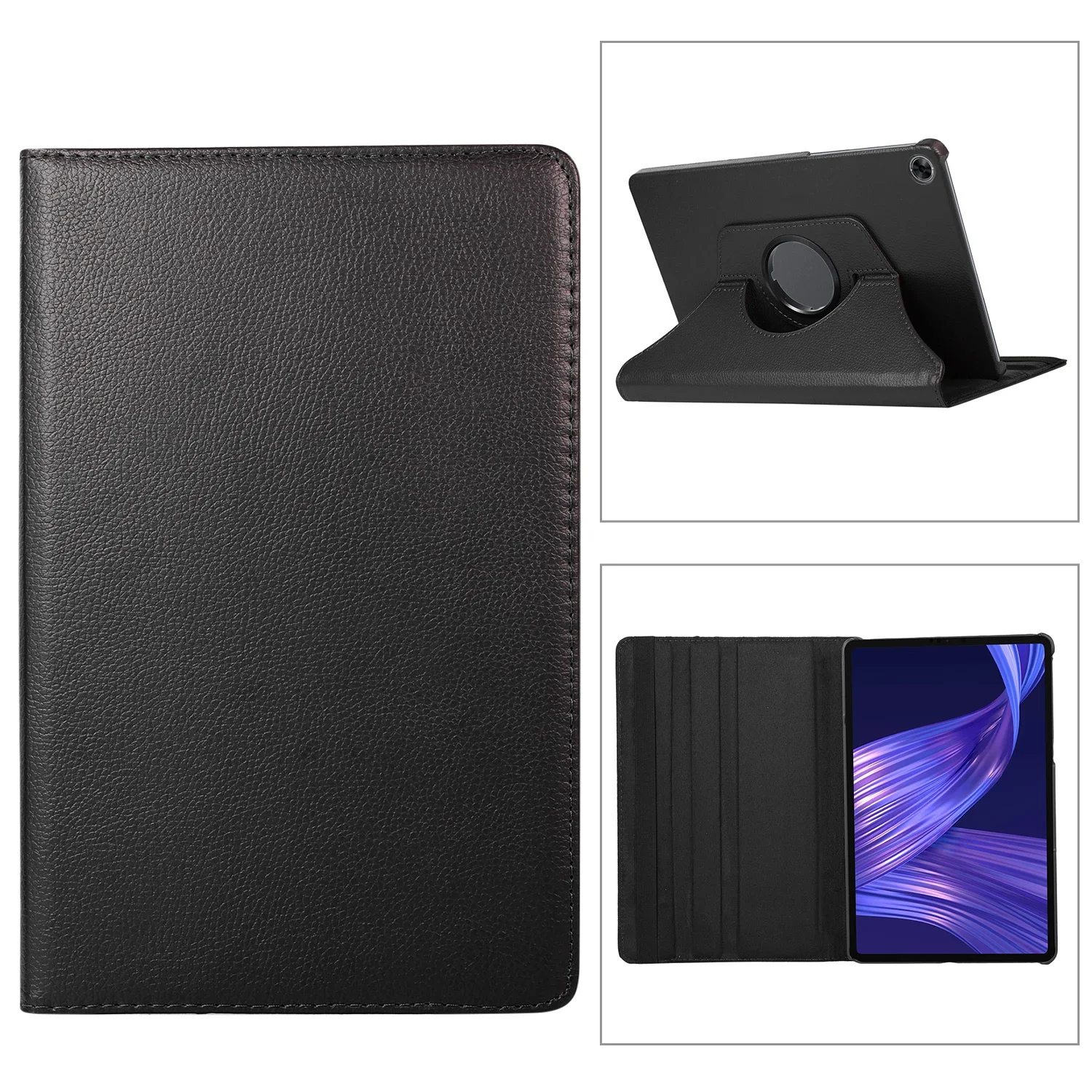 Premium PU Leather Rotating Stand Case with Auto Sleep/Wake and Pen Holder