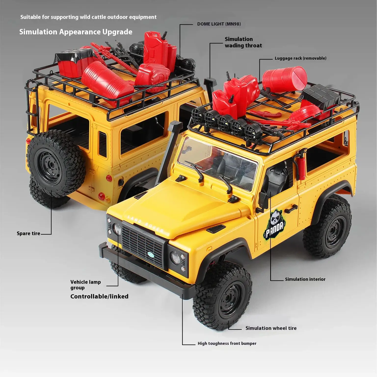 MN98 MN99S MN78 4륜구동 RC카 1/12 풀 스케일 RC 크롤러 2.4G 무선 조종 자동차 등반 오프로드 60분 작동 LED RC 장난감 선물