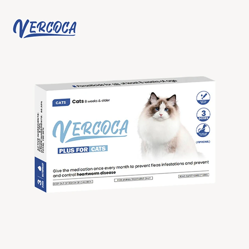 

Economical 3 Tube One Box Flea and Tick Treatment Drops Effective Heartworm Control and Prevention for Cats and Kittens